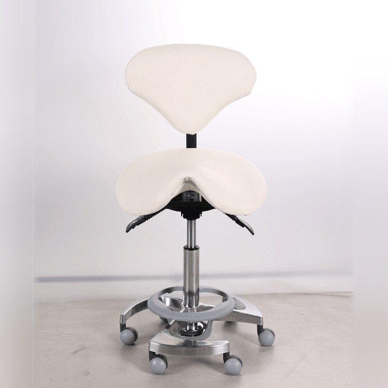 כיסא אוכף מקצועי BEAUTY CHAIR – לבן