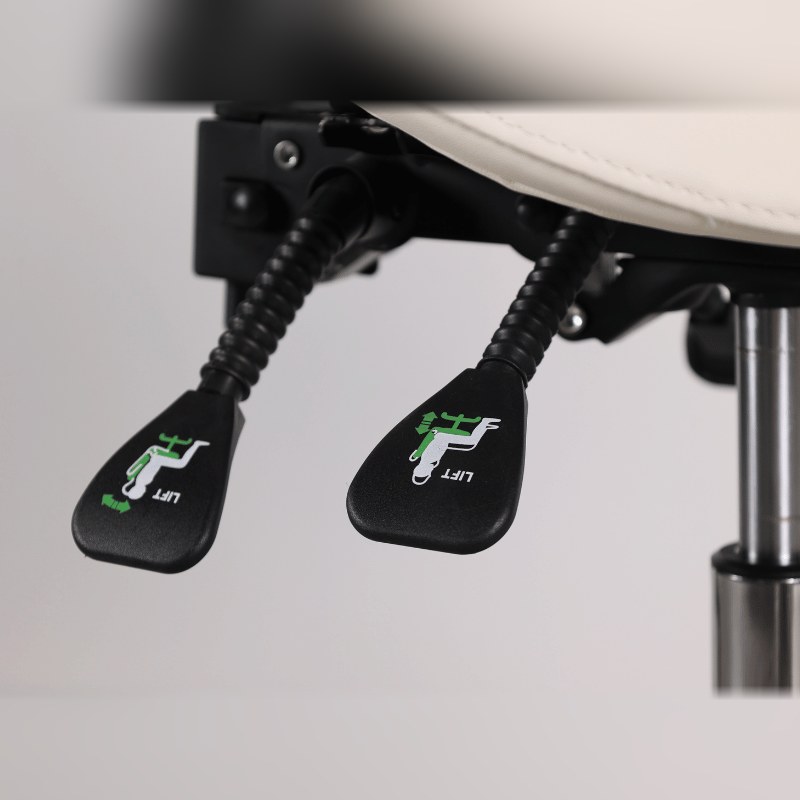 כיסא אוכף מקצועי BEAUTY CHAIR – לבן – תמונה 5
