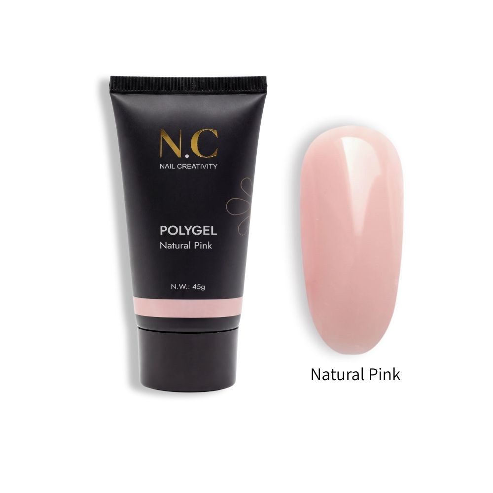 פוליג'ל NAIL CREATIVITY – ורוד טבעי (Natural Pink) – תמונה 2