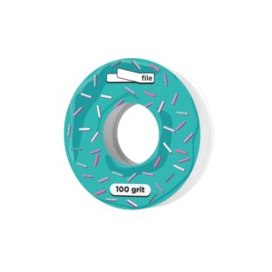 פצירות דביקות Donut למילוי, לבסיס ישר STALEKS EXPERT, גריט 100
