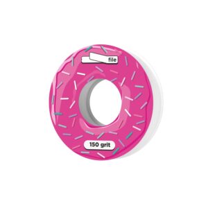 פצירות דביקות Donut למילוי, לבסיס ישר STALEKS EXPERT, גריט 150