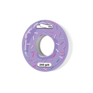 פצירות דביקות Donut למילוי, לבסיס ישר STALEKS EXPERT, גריט 240