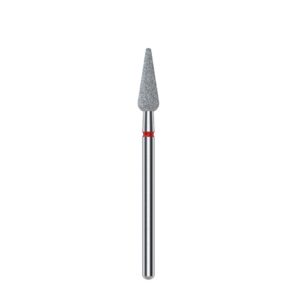 ראש יהלום למכונת שיוף אגס מחודד אדום STALEKS EXPERT, קוטר 4 מ"מ, חלק עובד 12 מ"מ