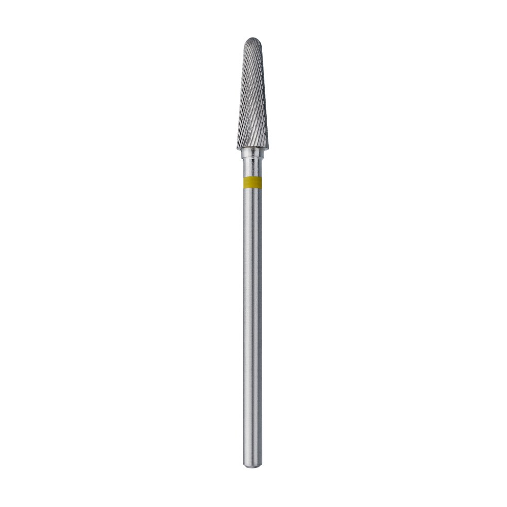 ראש קרבייד למכונת שיוף חרוט קטום צהוב STALEKS EXPERT, קוטר 4 מ"מ, חלק עובד 13 מ"מ