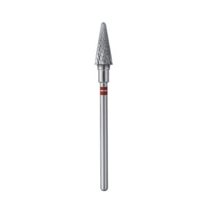 ראש קרבייד למכונת שיוף לשמאליים חרוט אדום STALEKS EXPERT, קוטר 6 מ"מ, חלק עובד 14 מ"מ