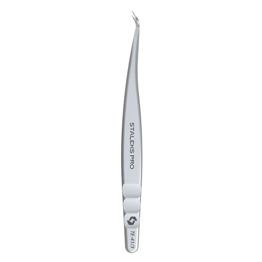 פינצטה לריסים מעוקלת STALEKS EXPERT 41/3