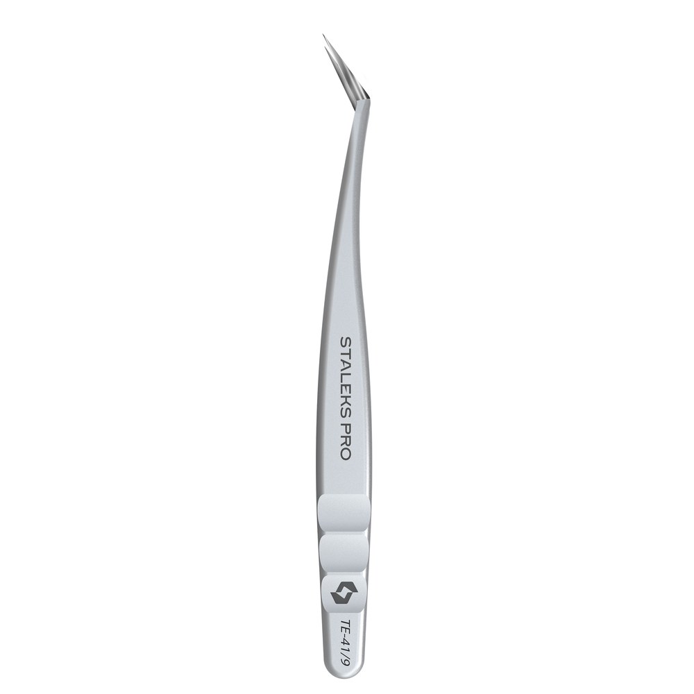 פינצטה לריסים בצורת L STALEKS EXPERT 41/9